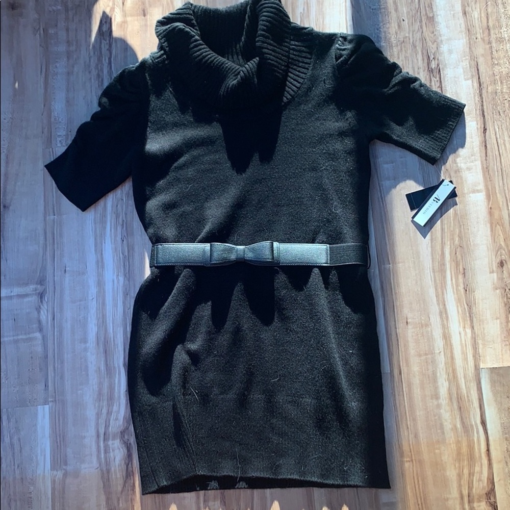 Black sweater dress